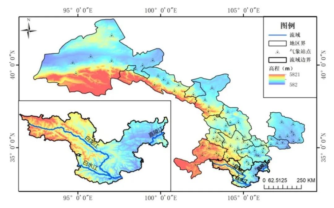 白龙江水系图片