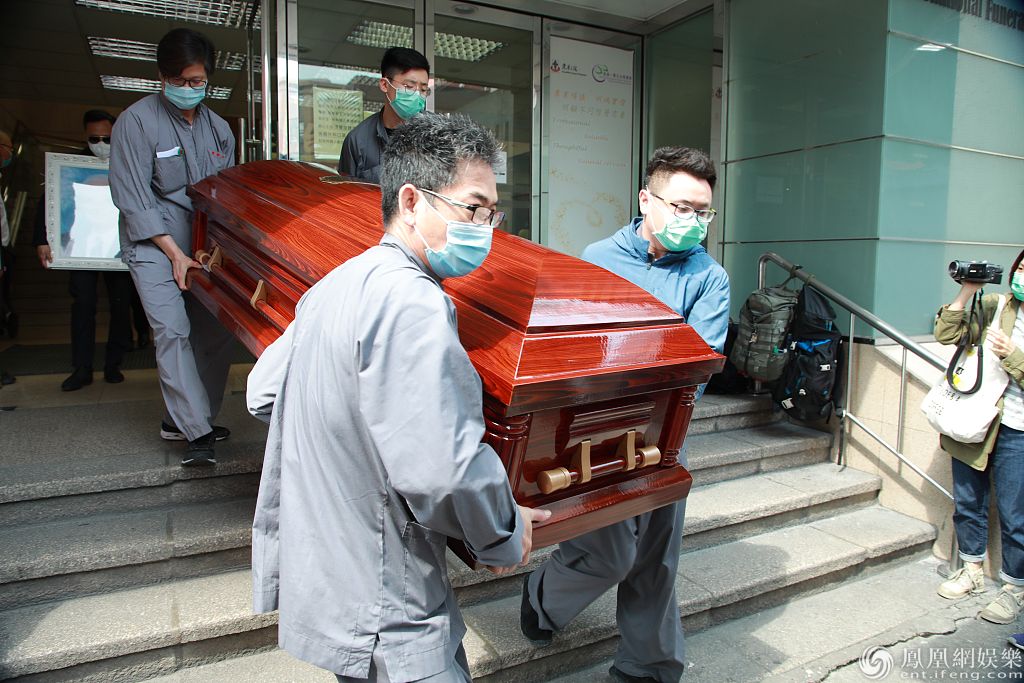 2020年4月25日,香港,梁天出殡仪式举行.