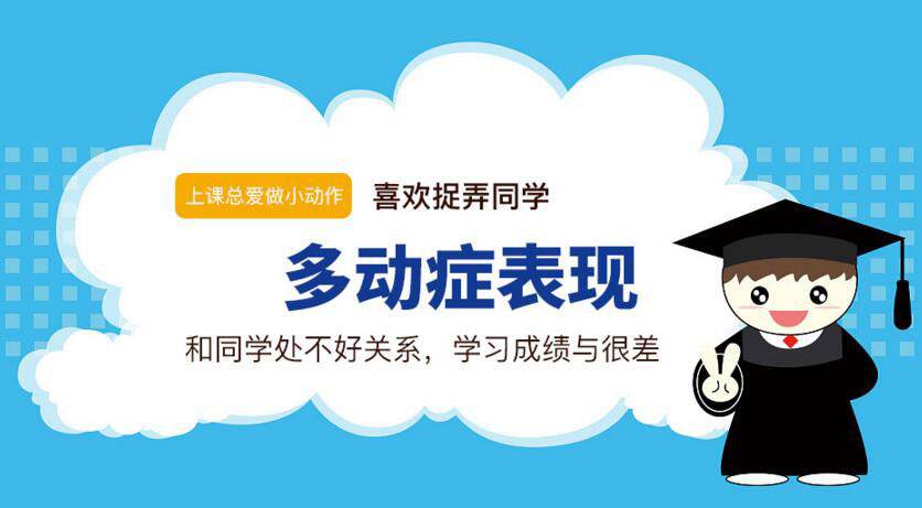 一般多动症的孩子行为是不分场合的,如果孩子只是单纯的好动,他能分清