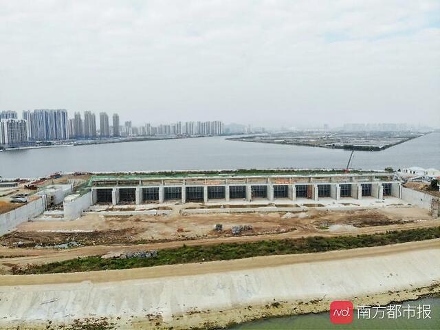 百年一遇防洪标准珠海唯一大型水闸要完工保护人口约10万人