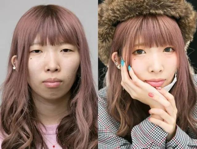 壹知肤日本女网红化妆前后这谁顶得住啊