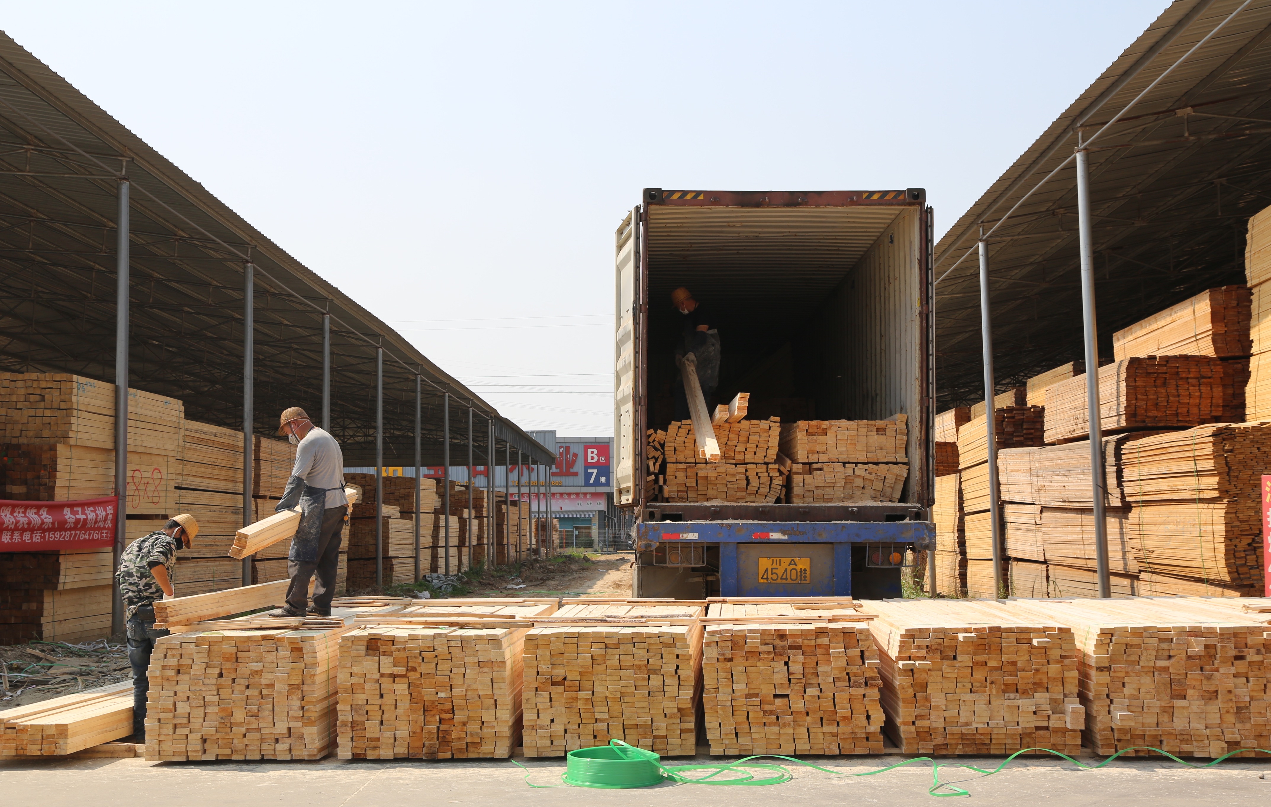 打开凤凰新闻,查看更多高清图片据悉,自2016年成都青白江木材交易中心