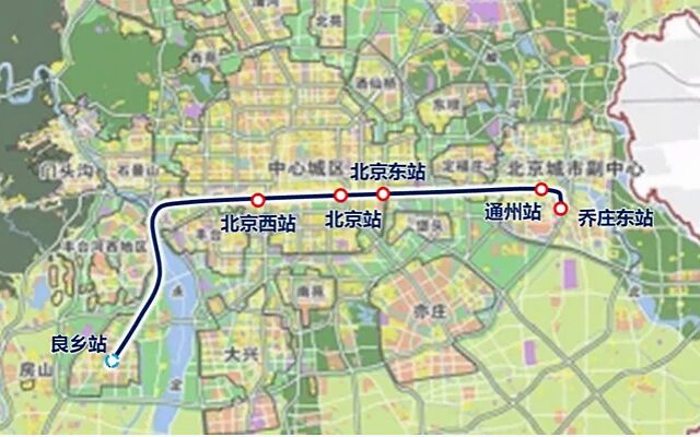 京承市郊铁路规划图图片