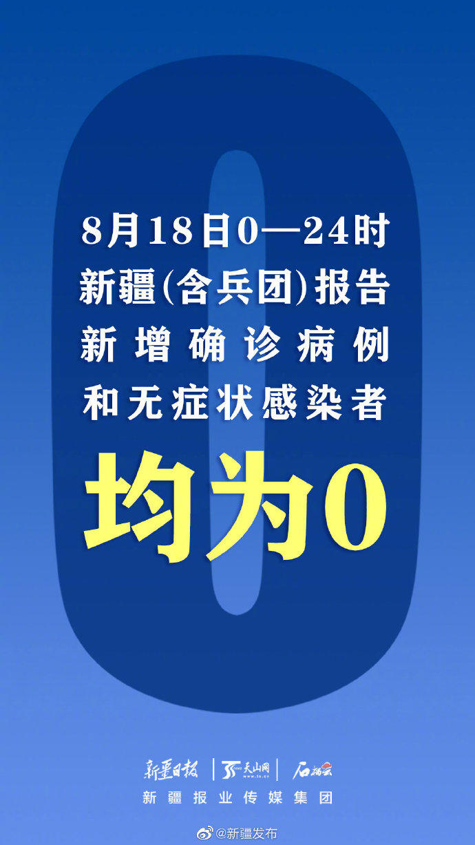 新疆连续3天新增确诊为0昨日无症状感染者0新增