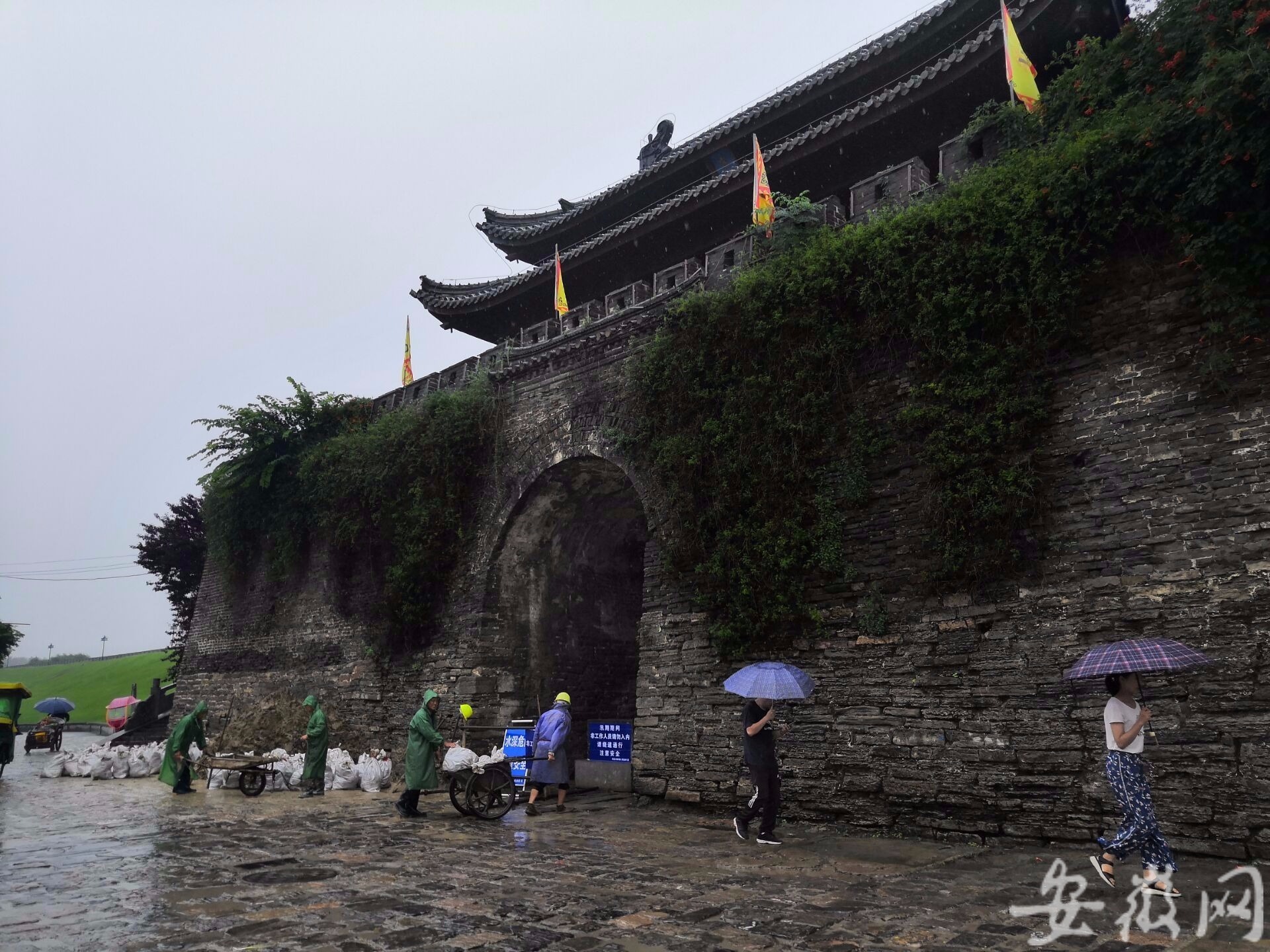 淮南壽縣古城東門已封閉