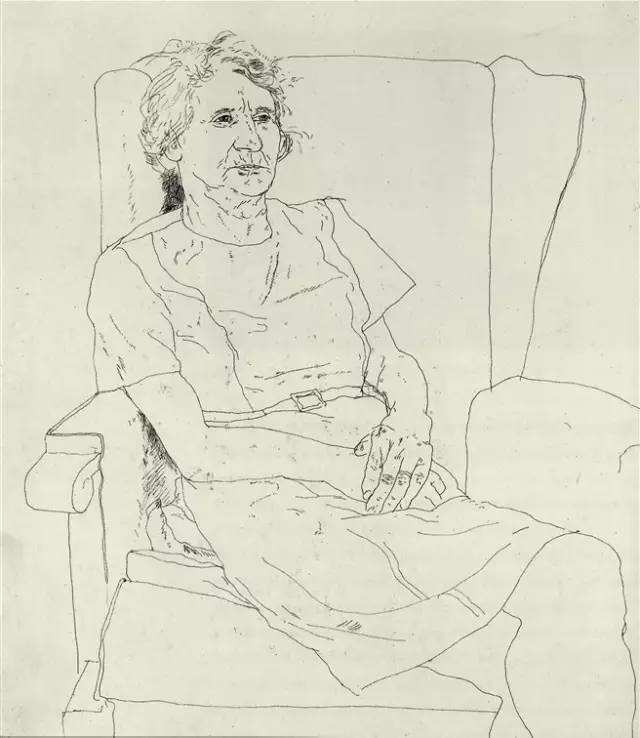 大卫霍克尼人体速写