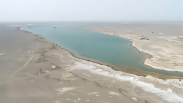 敦煌大沙地成3平方公里淡水湖泊，荒漠猫现身水鸟栖息