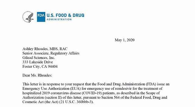 瑞德西韦美国获紧急使用授权 允许用于新冠重症住院患者 凤凰网健康 凤凰网