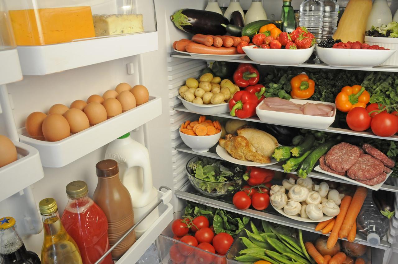 冰箱食物图片真实图片