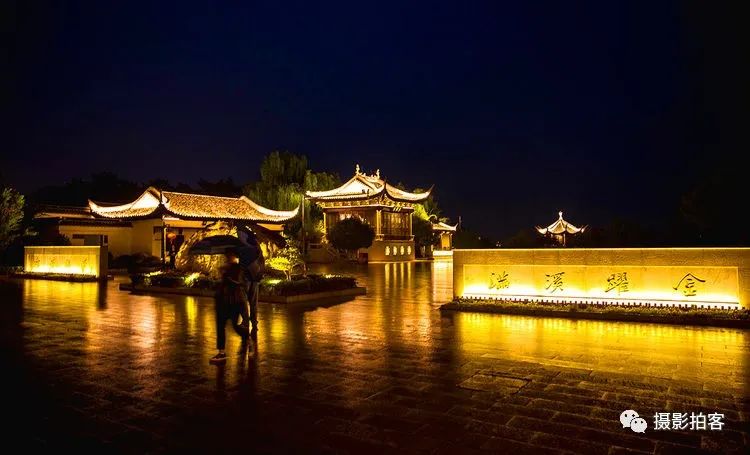 美哉锦溪古镇夜景