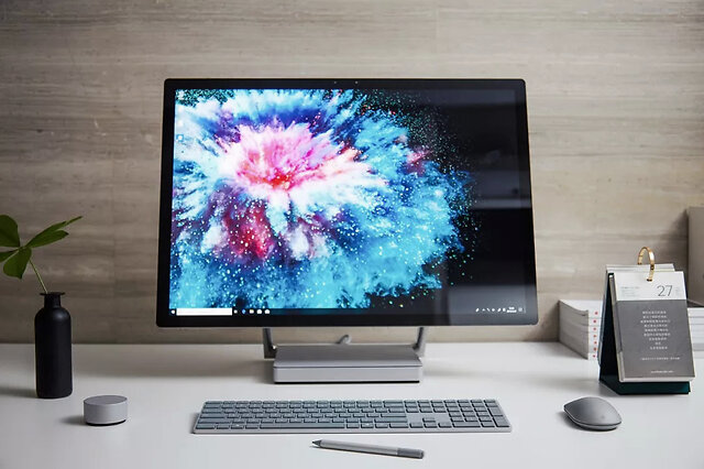 微软一体机电脑怎么样1,微软surface studio在外观设计上充分体现了