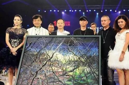 曾梵志与冯小刚合作画