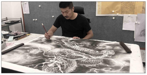 五代南唐时画龙高手董羽的《画龙辑议》他首次提出"三停九似"之说.