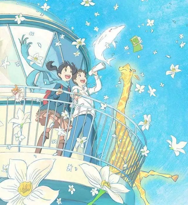 插画青春与美少女梦想与远方