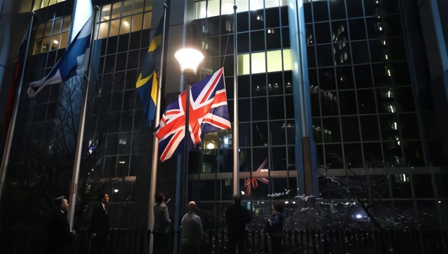 欧洲议会降下英国国旗