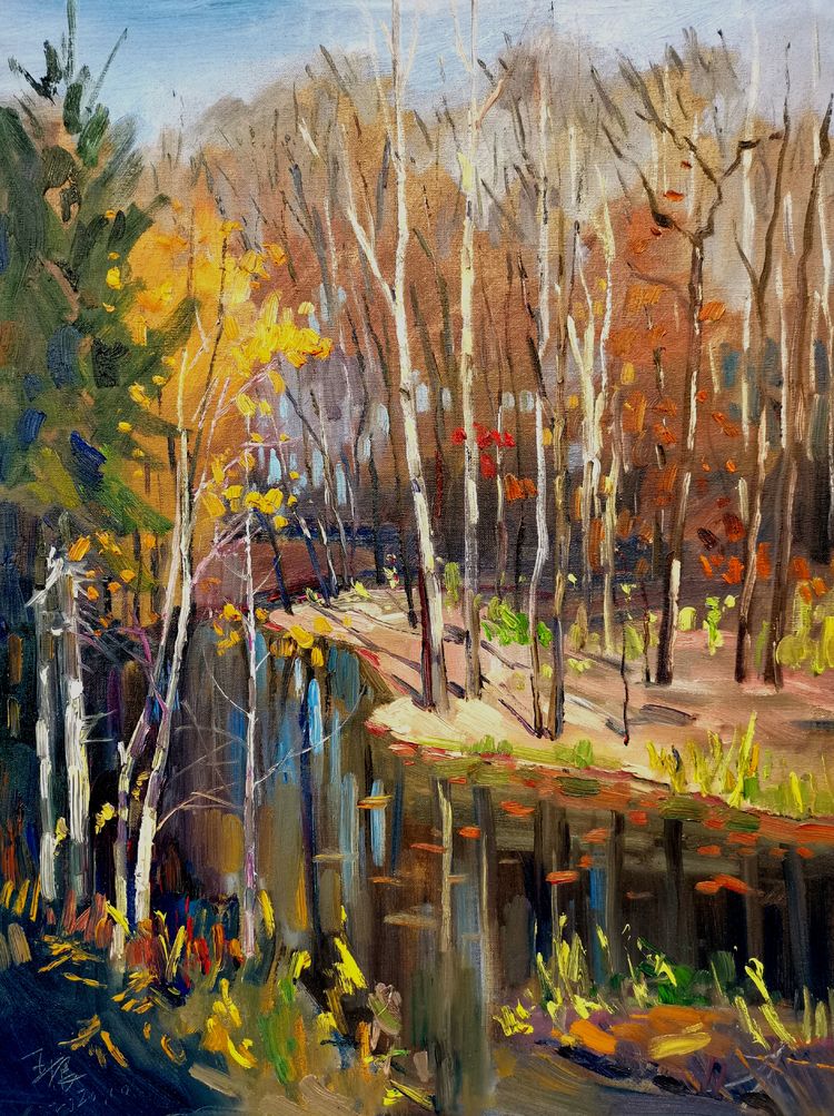 "大自然色彩诗意"佟安生师生油画写生作品