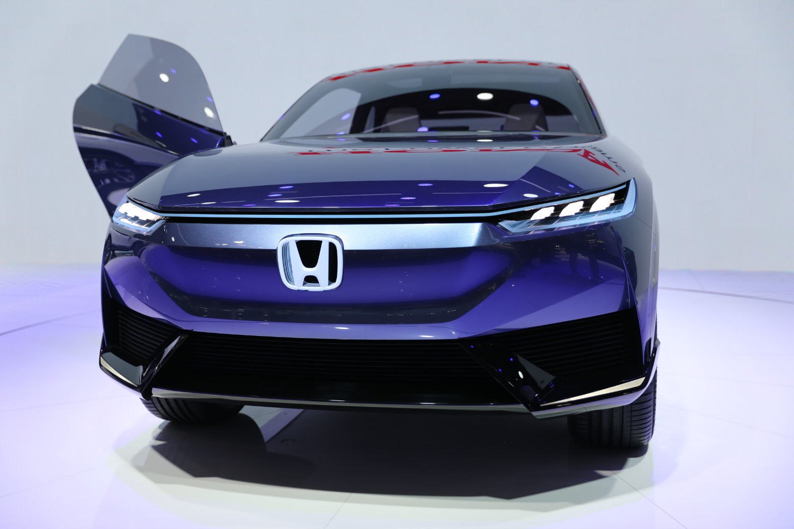 2020北京车展实拍车内竖屏设计吸睛图解本田suve概念车