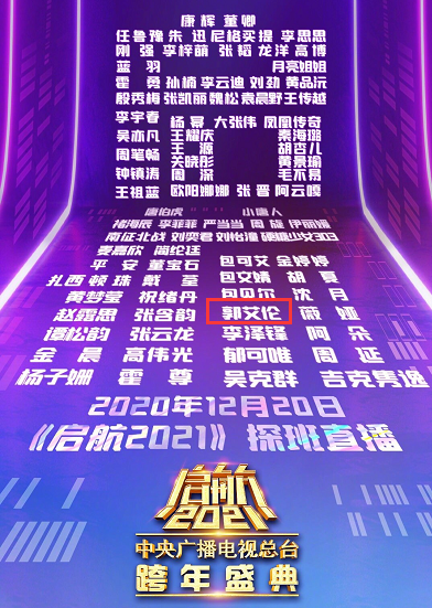 文体两开花！<em>郭</em><em>艾</em><em>伦</em>参加央视跨年晚会，成国内<em>体育</em>代表性人物
