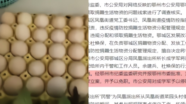 鄂州女子炫耀“派出所老公”领取的捐赠物资 处罚来了