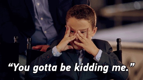 不知道他啥表情,反正极果君是难以置信