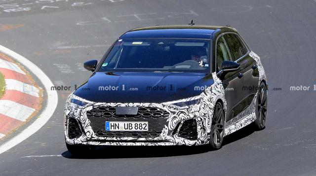 2021款奥迪rs3测试照曝光 搭载五缸发动机