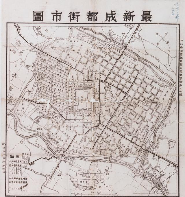 你见过这几张明清成都古地图吗?地图上的成都