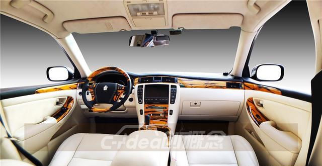 丰田皇冠内饰改装简约大气有个性