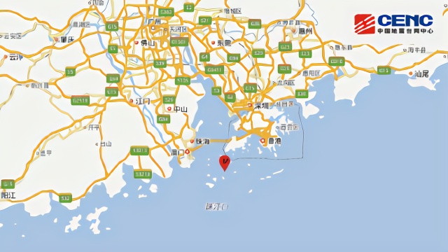 突发！珠海市香洲区海域3.5级地震