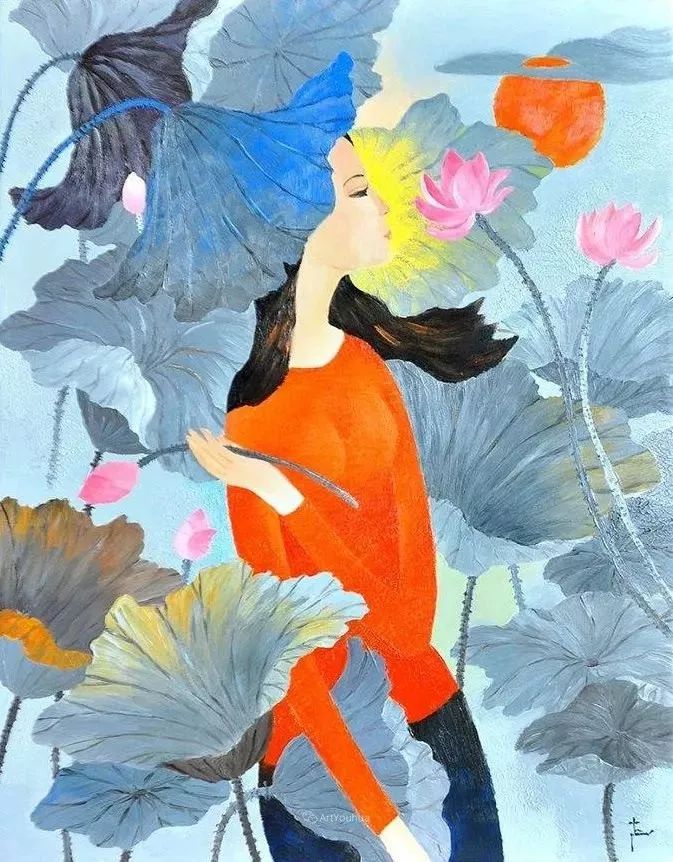 越南绘画色彩惊艳的美丽