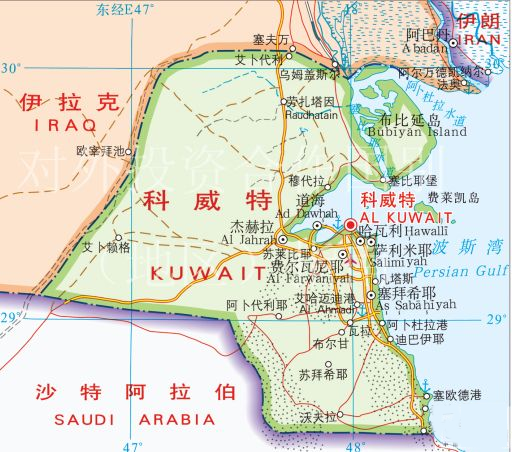 科威特这个国家,不大,国土面积17818平方公里,和北京差不多大,人口400