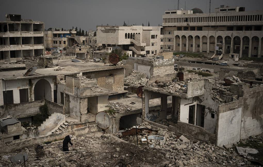 叙利亚伊德利卜的残垣断壁