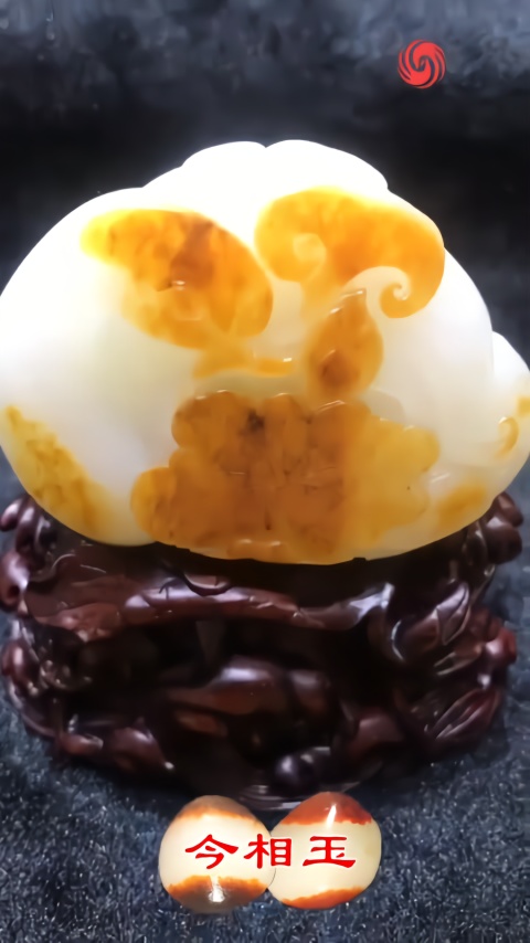 每日美玉鹅如意摆件