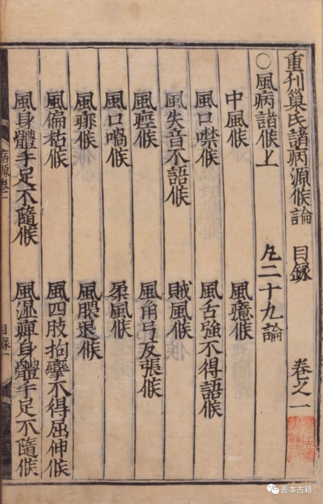 诸病源候论》版本流传考_凤凰网