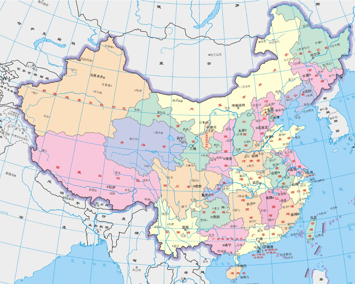 中国34个省份地图省会,中国省份地图及省会 - 伤感说说吧