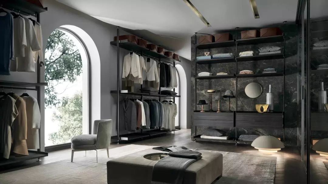 看了他的衣帽间,才知道什么是顶级豪宅.