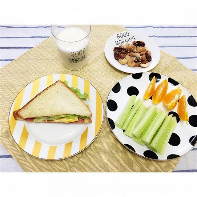 一,鸡蛋三明治配牛奶下面分享下一周七天的营养早餐,营养均衡,大人