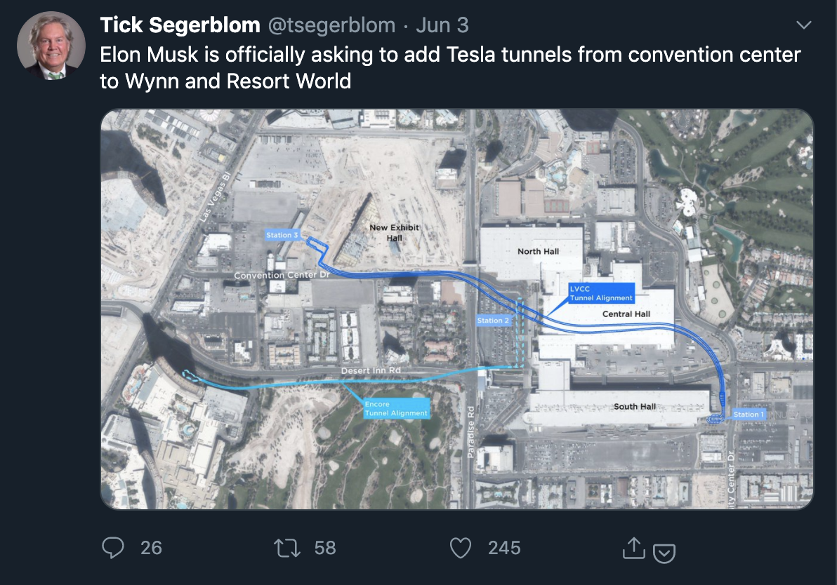 Tick Segerblom发推公布拟挖隧道地图。