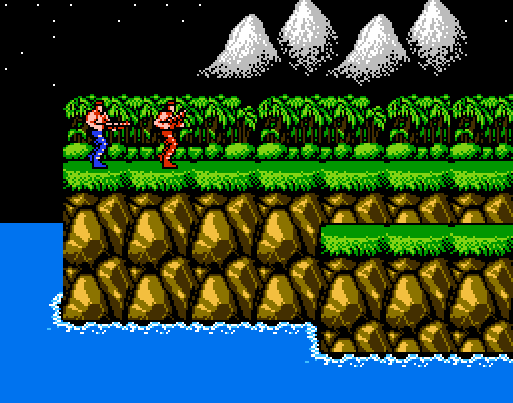 爆肝1个月up主纯手绘画出3米长魂斗罗第一关