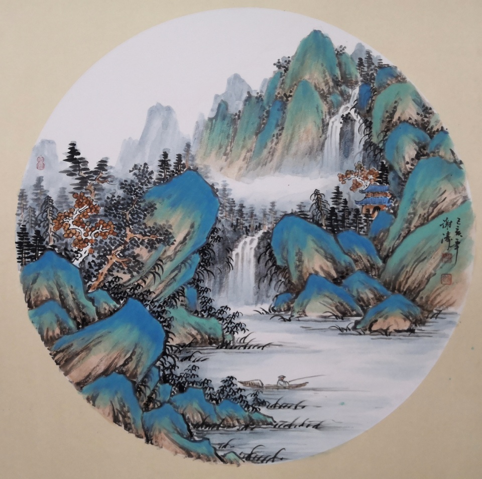 谢涛先生国画山水艺术作品欣赏