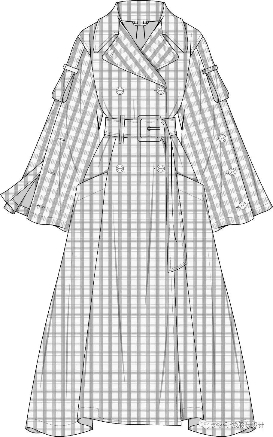 服装设计 | 上衣,外套,裙,裤等70 款式图分享_凤凰网