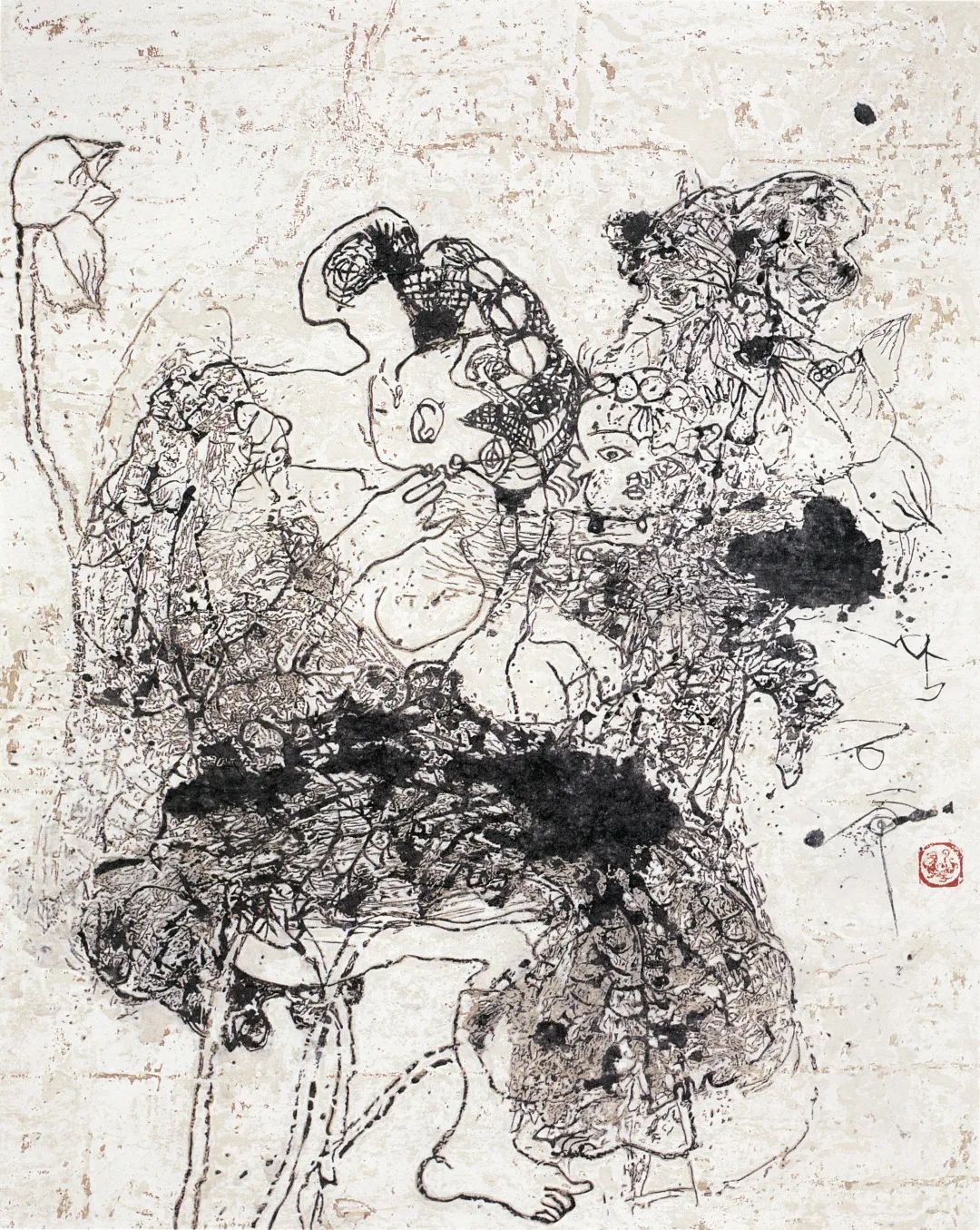 含蓄的张力石虎的生命图腾