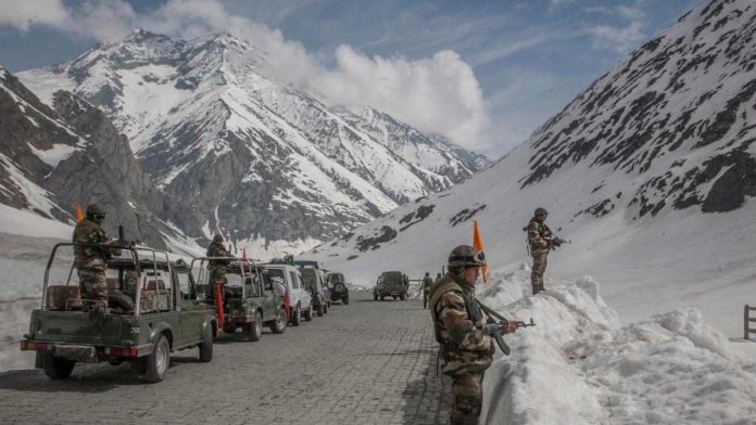 印度在边境地区部署的武装部队