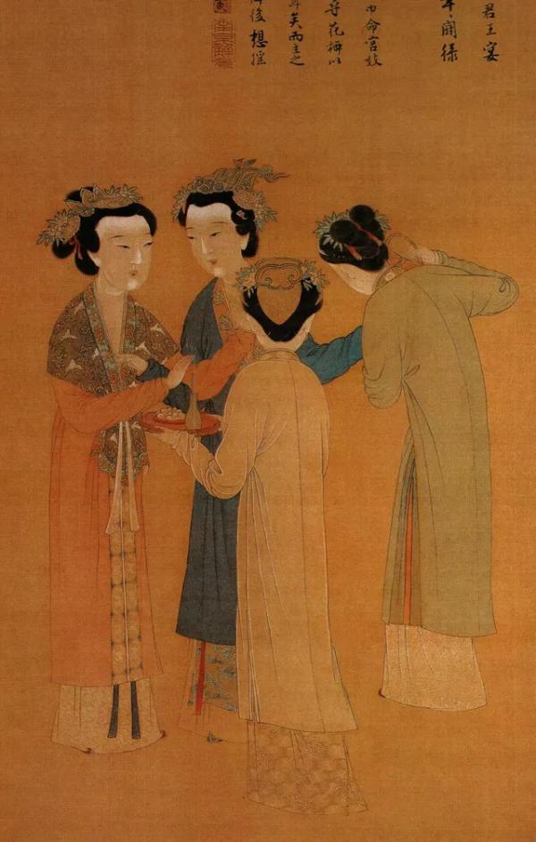 明《王蜀宫妓图》(局部)