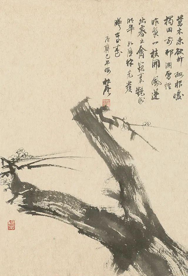 寒雪 70&times;46cm 纸本设色 2020年