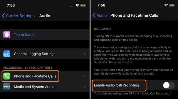 iOS 14电话录音（图源来自网络）