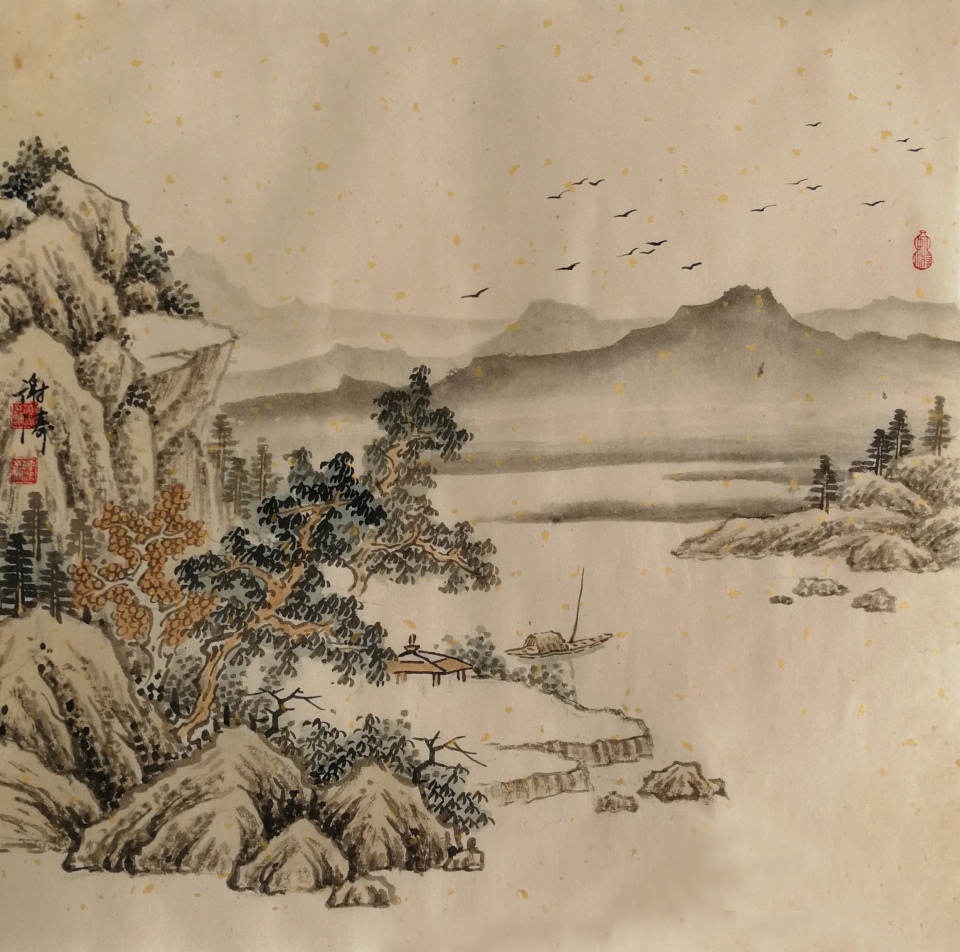 谢涛先生国画山水艺术作品欣赏