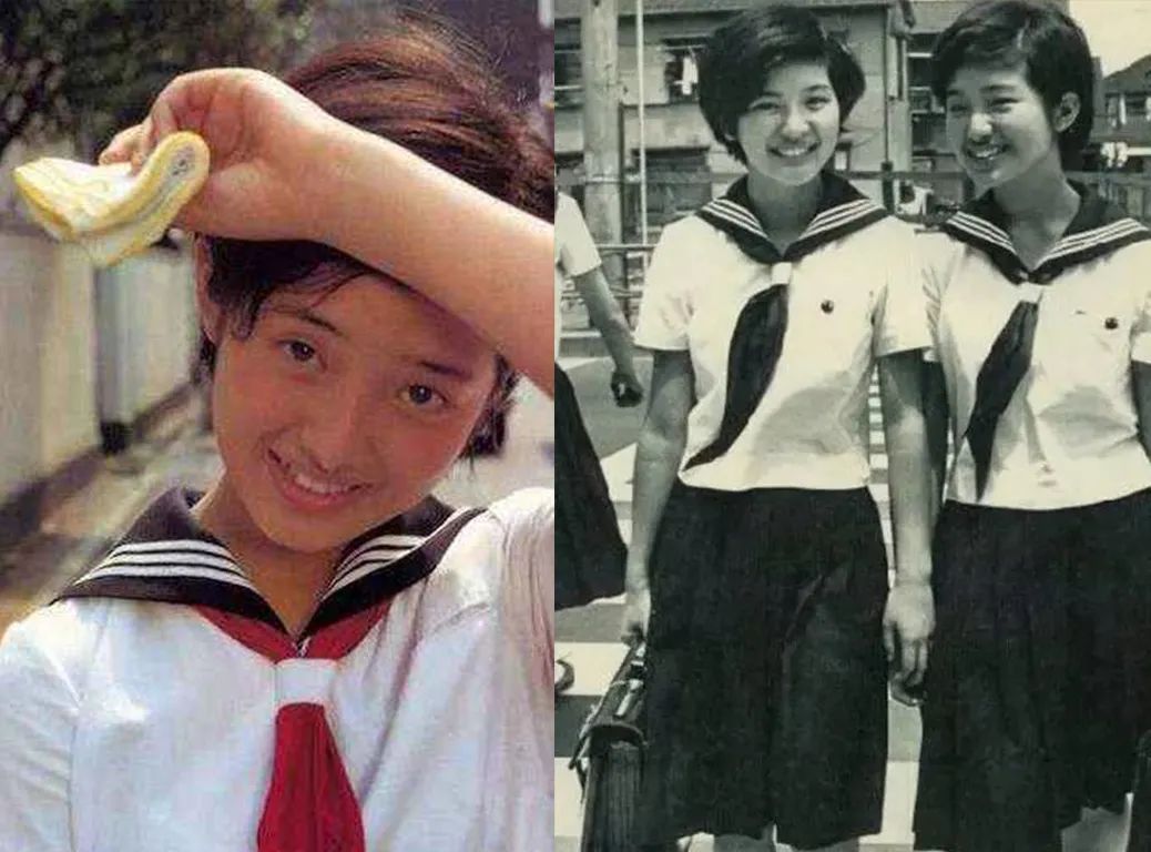 山口百惠(左)与全方位复刻的女粉丝(右)