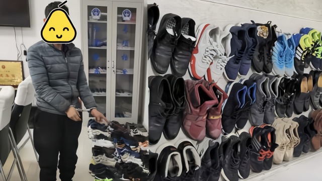 不嫌味大保安扫楼式偷200双男鞋