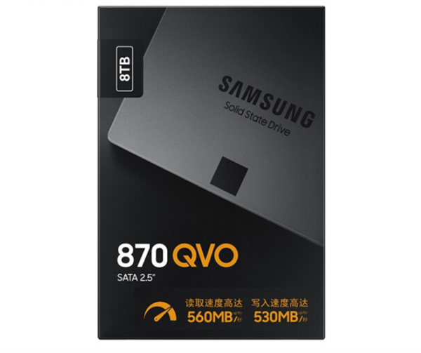 8799元!创纪录的三星8TB 870 QVO SSD终于上市