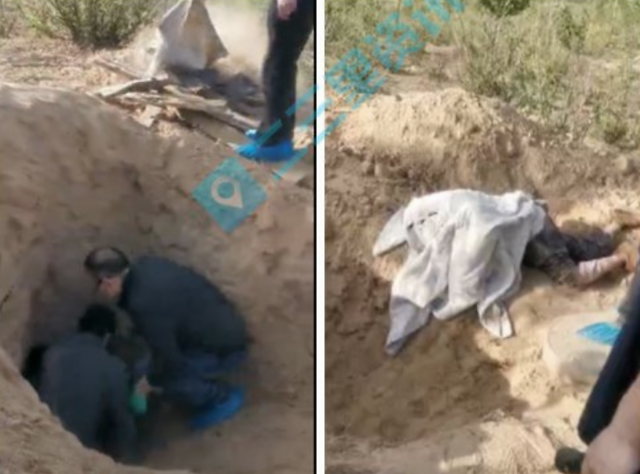 “男子活埋79岁瘫痪母亲”细节：黄土封住，但没有踩瓷实